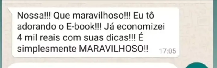 Prova Social - Economizou 4 mil